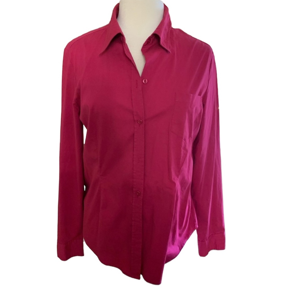 LADIES LONG SLEEVE BUTTON DOWN